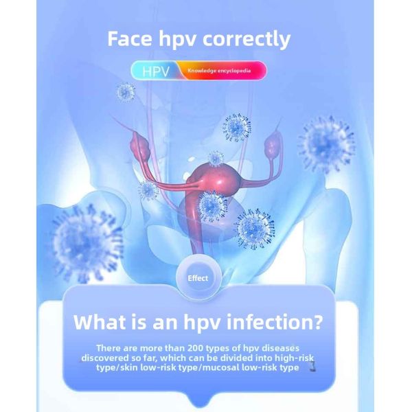 Anti-HPV bio-protein gel vaginal care: soothing, safe, and non-irritating.