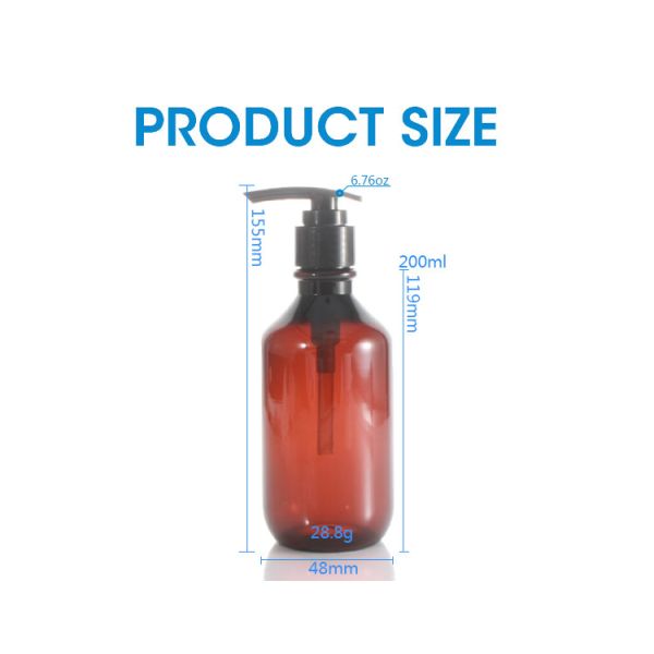 Household 6.76oz Hand Sanitizer Shampoo Pump Bottles