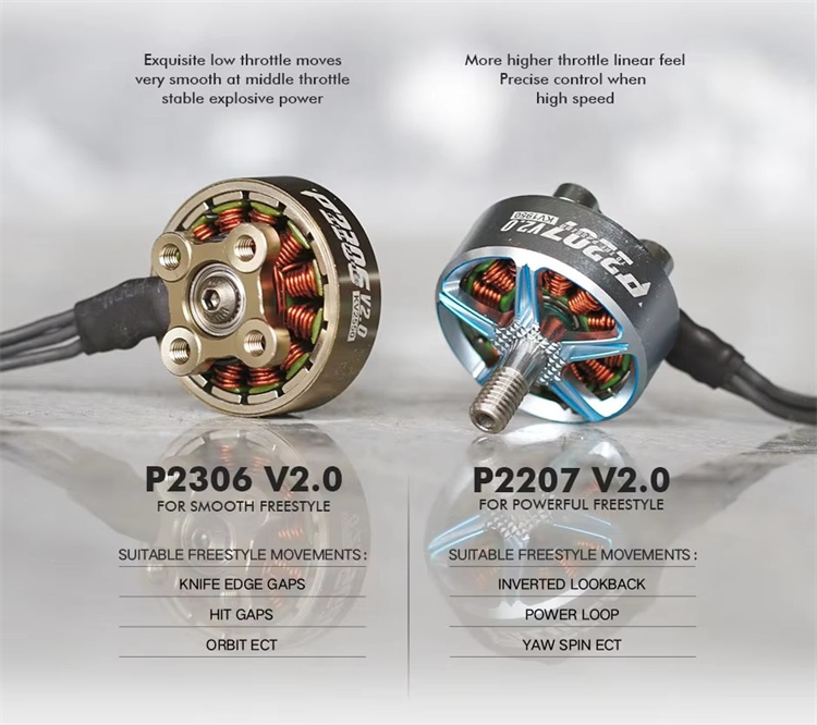 T-Motor P2306 V2 Kv1950/2550 Metal Bldc Brushless Motor For Fpv Racing Drone