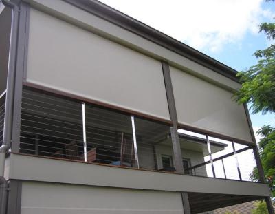 230V Custom Blackout Roller Shades Electric Outdoor Zip Track 100cm