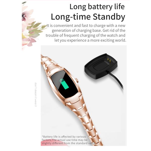 Eraysun Hot Sales H8pro Fashion Women Smartwatch for Android IOS Tracker Pressure Lady H8 Pro Smart Watches