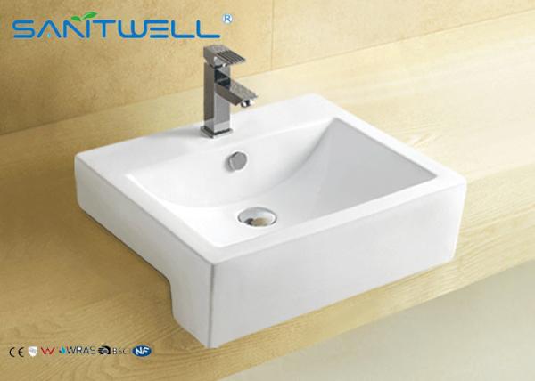 Above Counter Top Wash Basin 545*445*170 mm , white ceramic sink