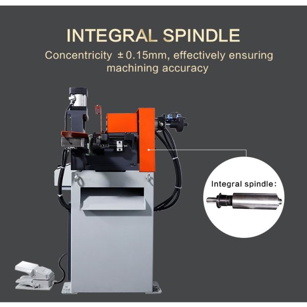 Cedar XS-80AC Pneumatic Single Head Chamfering Machine English Wheels for Efficient Metal Tubes and Bars Processing