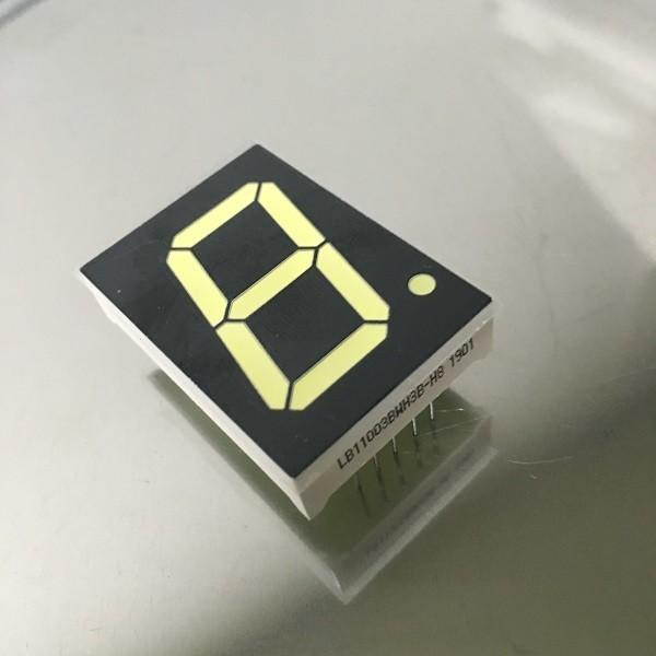 Single Digit Seven Segment Led Display 1 Inch Ultra White For Digital Numeric Indicator