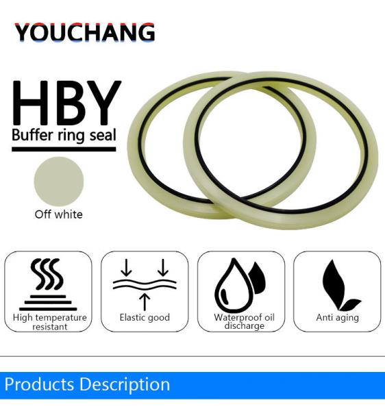 PU POM Hby Buffer Seal Yellow Excavator Track Adjuster Oil Seal For Commercial Vehicles