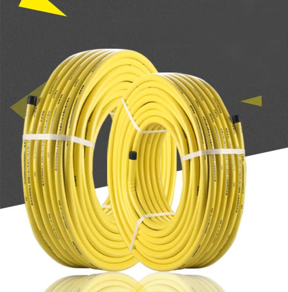 DN15 Stainless Steel Gas Hose , 3/4 Ss Corrugated Hose Plastic Coated