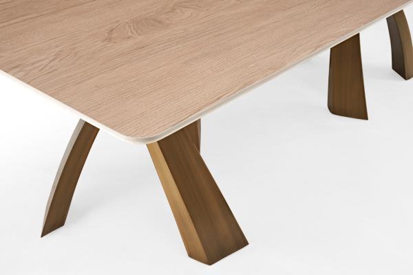 Commercial Furniture Dinning Table And Chair Rectangular Restaurant Metal Marble Dining Table Set