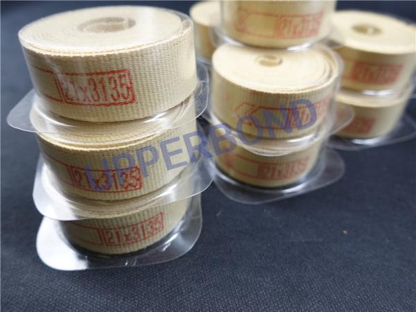 Fitas amarelas feitas sob encomenda da fibra de Garniture Kevlar para máquinas