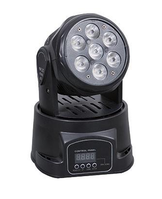 Black Color 7*10W Mini LED Moving Head Light 4 IN1 RGBW LED Beam  For DJ Stage Lighting