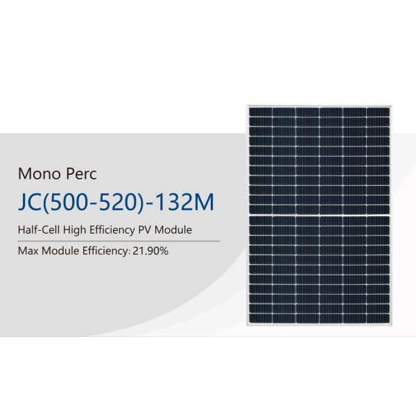 High Quality and Efficiency Half-Cell Monocrystalline Solar Panel 500W 510W 520W