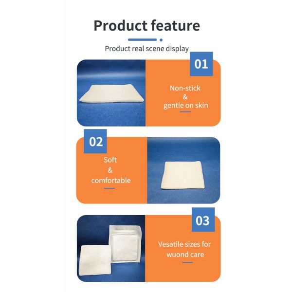 Gauze Pads & Pieces Sterilization Paper-plastic Packaging 40s 19x14 CF4408