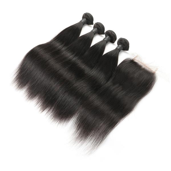 Genuine Raw Indian Remy Human Hair Extension Weave No Synthetic Hair