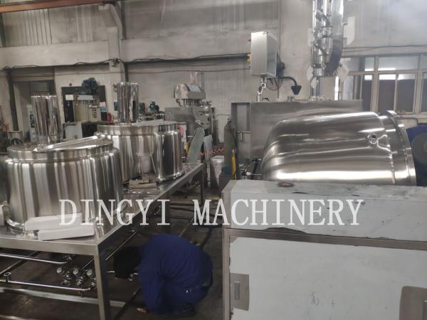 Safety Operation Shampoo Mixing Machine / Industrial Cosmetic Equipment 100L