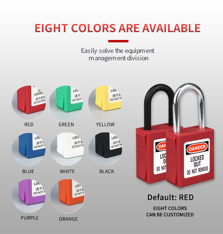Rarlux High Quality Top Security Industrial Hardened Alloy Steel Shackle Padlock Keyed Eco-Friendly Solid Brass Cylinder Lockout