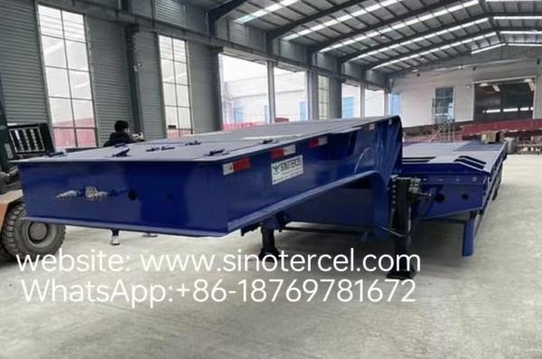 Low Bed Semi Trailer With Mechanical Suspension