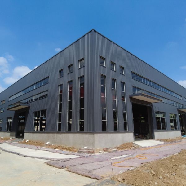 Arch Roof Steel Structure Warehouse with Rock Wool Insulation