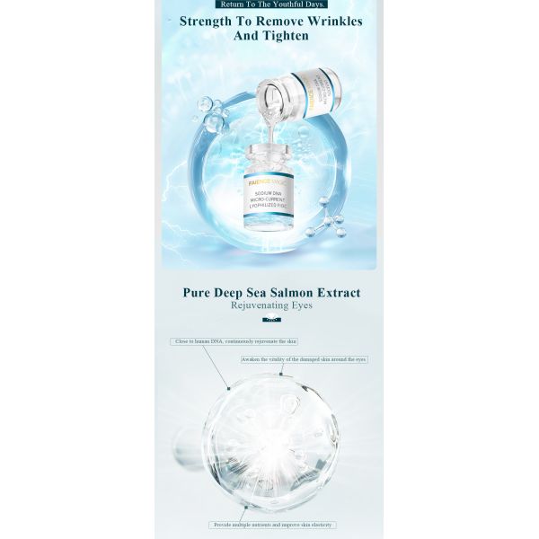 Private Label Cosmetics Ampoule Micro Infusion System Anti Aging Anti Wrinkle Skin Care PDRN Salmon DNA Serum Prp Microneedling