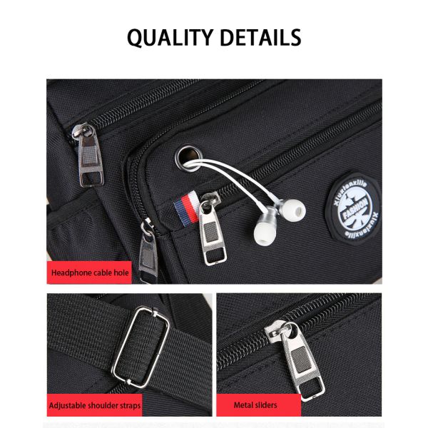 Sympathie Casual Sacs de messagerie pour hommes Sacs à épaule