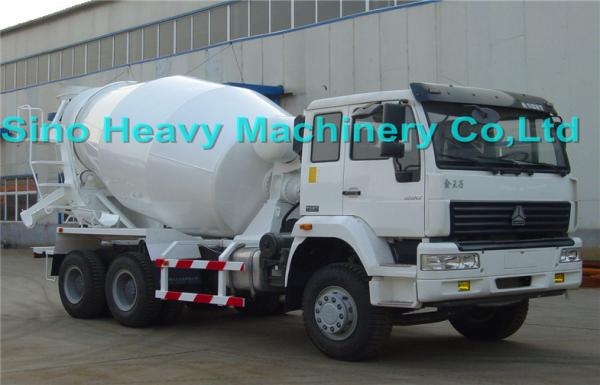 Sinotruk SWZ 340hp Concrete Mixer Trucks 10cbm , 8X4 Manual Truck Mixer