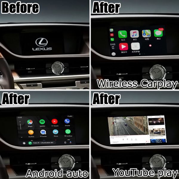 Коробки навигации андроида интерфейса ES250 ES350 ES300h Lexus автомобиль carplay видео- автоматической carplay опционный и андроида