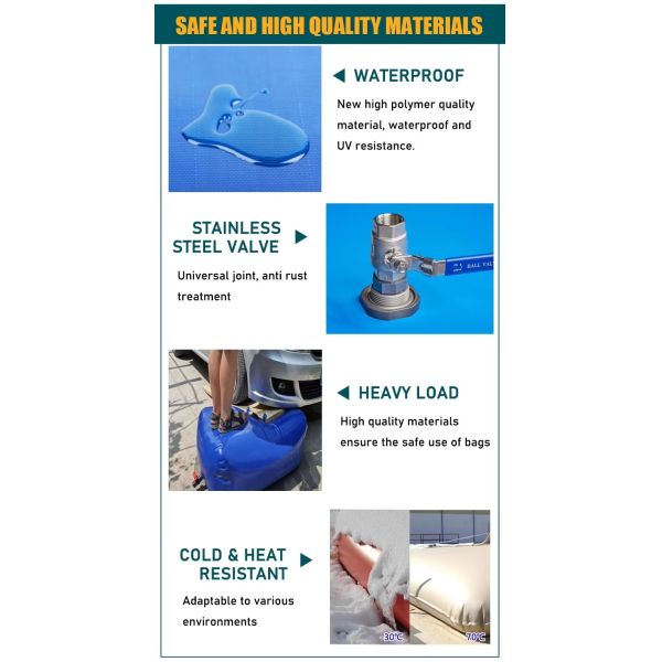 Uv Resistant Underwater Inflatable Salvage Tubes 200kg Buoyancy For Harsh Conditions