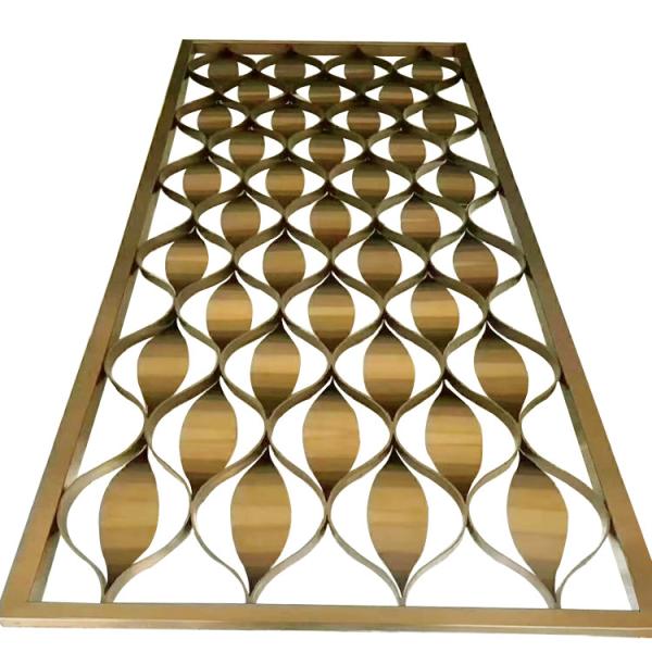 SS201 SS304 Metal Room Divider Stainless Steel For Restaurant
