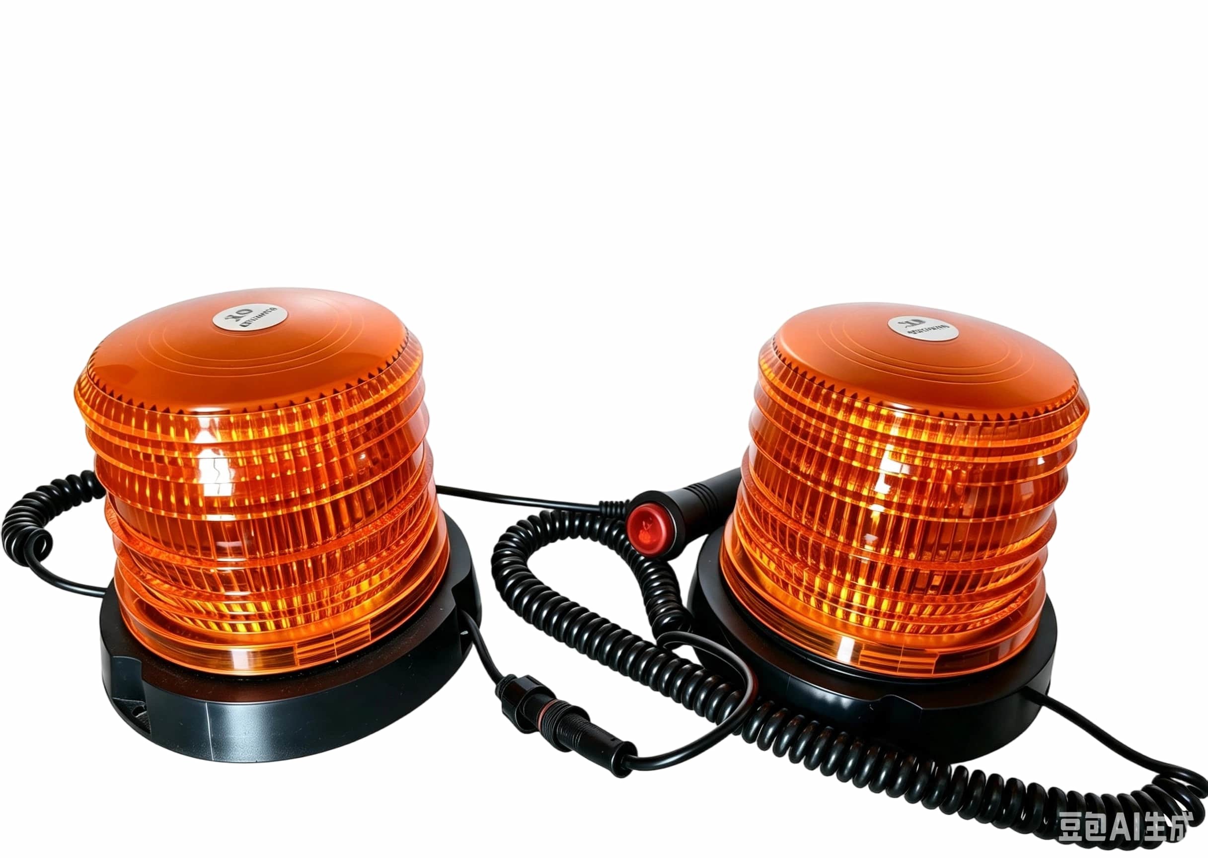 RD-223-30B Dual Amber LED Strobe Light Kits 12V 24V for Trucks Trailer Emergency Vehicle
