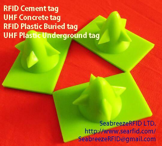 RFID cement tags, UHF concrete tags, RFID plastic buried tags, UHF Plastic underground passive tags