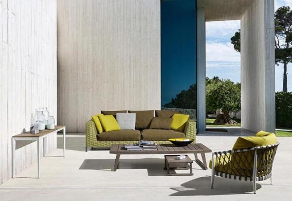 Leisure Aluminium PE Rattan Outdoor Garden Backyard Sofa sets wicker Patio sofa furniture