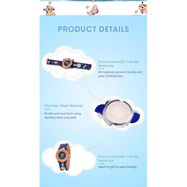 Наручные часы 3ATM кварца детей ODM ремня нейлона водостойкие