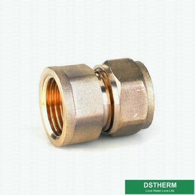 Padrão de ISO de bronze da cor dos encaixes fêmeas de Pex do acoplamento rosqueado