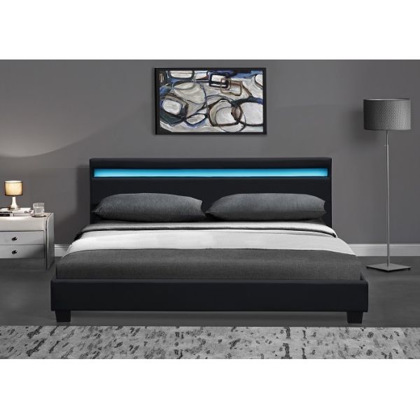 Роскошная обитая двуспальная кровать Faux кожаная со светлой аттестацией приведенной EN1725 BSCI