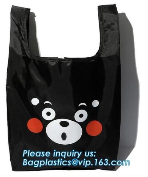Grocery Tote Bags Foldable Into Attached Pouch, Waterproof Reusable Gift Bags, Washable, Durable And Lightweight