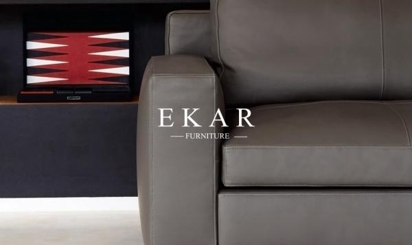 Contemporary Style 2018 New Living Room Furniture 5 Seater Cowhide Genuine Leather Sectional Sofa Sets