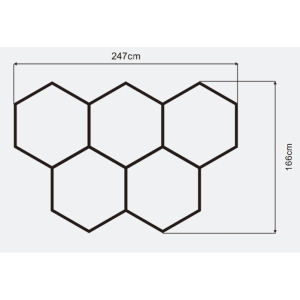 LED Hexagon Light Super Brightness DIY For Garage, Fitness Room