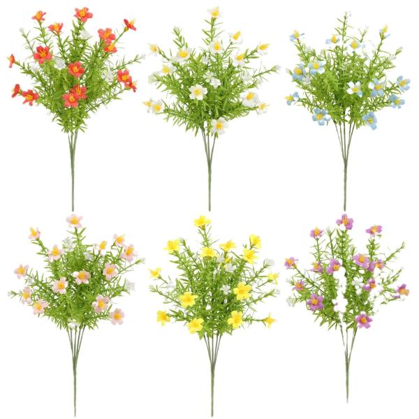 Bouquet de flores artificiales para el hogar, el hotel, la boda y la decoración de la mesa