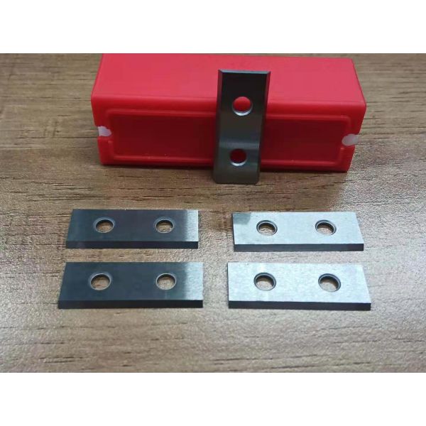 Double Holes Tungsten Carbide Scraper Blade Indexable Insert Tip For Woodworking