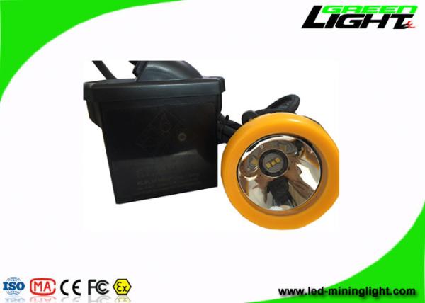 Rechargeable Waterproof LED Headlamp 10000 Lux With Orange / Black Color