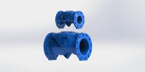 フレンズ接続 EPDM ゴムディスク スイングフレックスチェックバルブ
