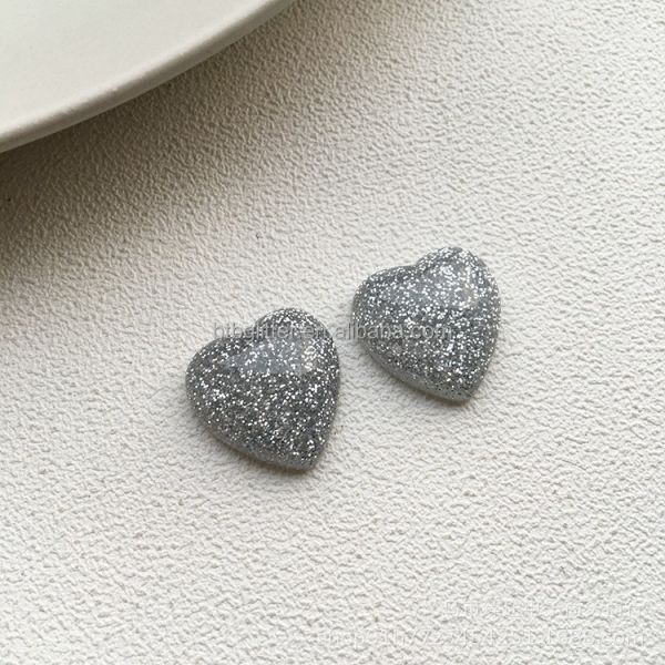 Europe Regional Feature Mosaic Tiles Glass Glitter Chips Resin Flatback Cabochons for Craft Accessories and Hair Centers