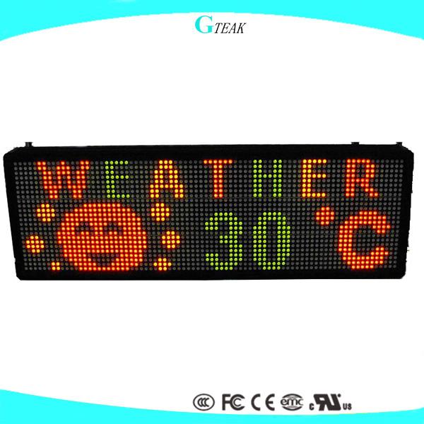 Outdoor Banner Display Programmable Electronic LED Sign with Semi-outdoor and Blue Tube Chip Color