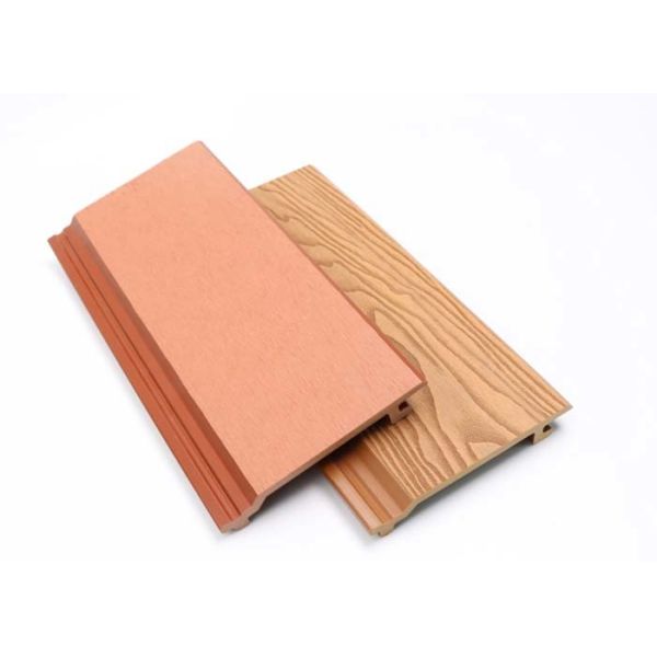 Plastic Composite Garden Exterior WPC Wall Panel Waterproof WPC Fluted Wall Panel