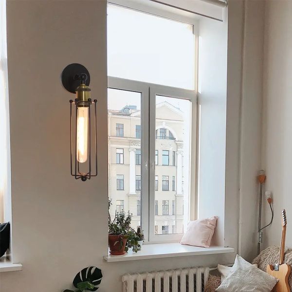 Corridor Staircase Restaurant Loft Bedroom Bedside Lamp Retro Industrial Iron Wall Light(WH-VR-144)