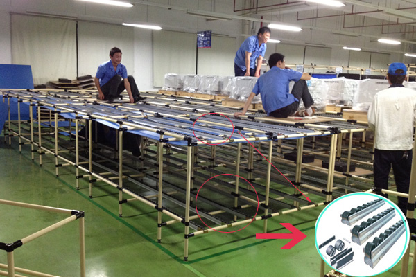 Чернота желтого цвета следа тела утюга следа ролика PP/ESD сверхмощная прозрачная