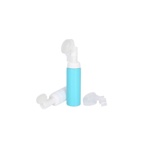 Cepillo de silicona 50ml 70ml PET Dispensador de bomba de espuma de plástico Botella Limpieza facial