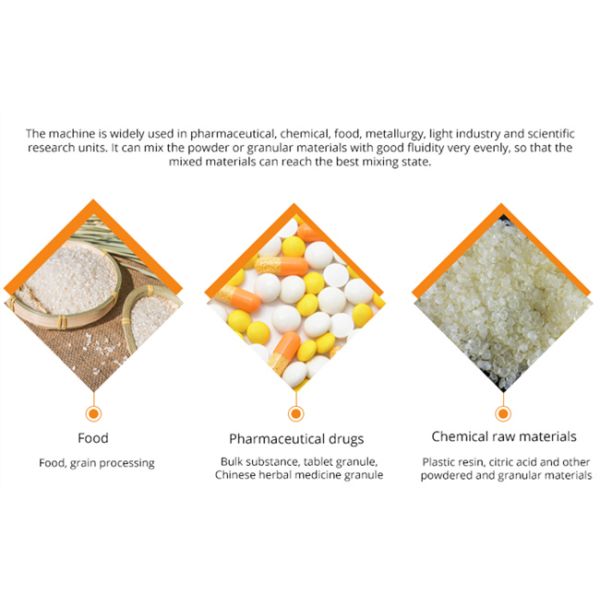 оборудование машины смесителя муки порошка смесителя движения 15рпм 3Д промышленное коммерчески