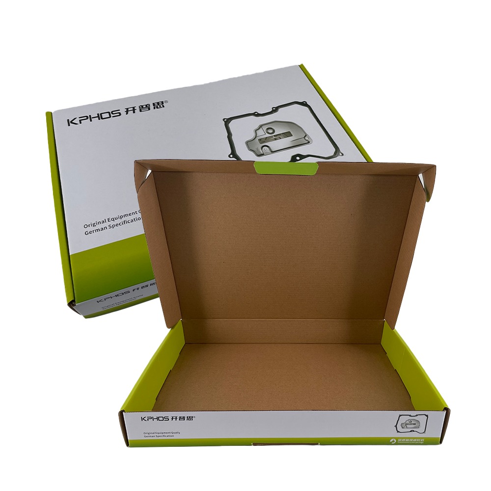 New Original Recyclable Corrugated Automotive Parts Packaging Boxes Custom Logo Embossed and Matt Laminated Folder Type