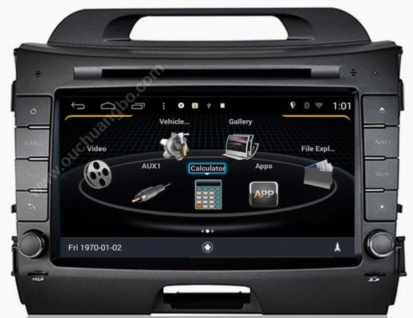Ouchuangbo S160 Kia Sportage 2014 audio DVD gps radio android 4.4 3G WIFI 1080P free map