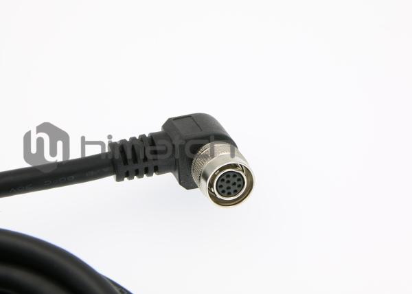 Hirose 12 Pin Male To Female Extension Cable With PVC / PUR Jacket UL Certified