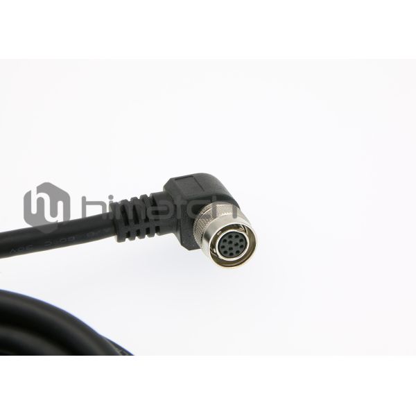 Hirose 12 Pin Male To Female Extension Cable With PVC / PUR Jacket UL Certified